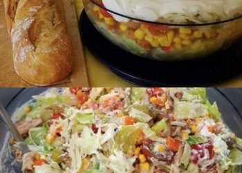 Gyrosschichtsalat, blitzschnell zubereitet