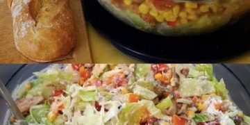 Gyrosschichtsalat, blitzschnell zubereitet