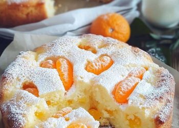 Buttermilchkuchen mit Mandarinen