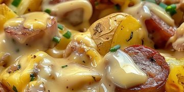  Käse-Ranch-Kartoffeln mit Wurst 