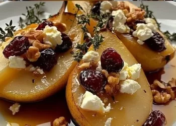 Gebackene Birnen mit Feta