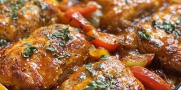 Paprikaschnitzel aus dem Ofen 