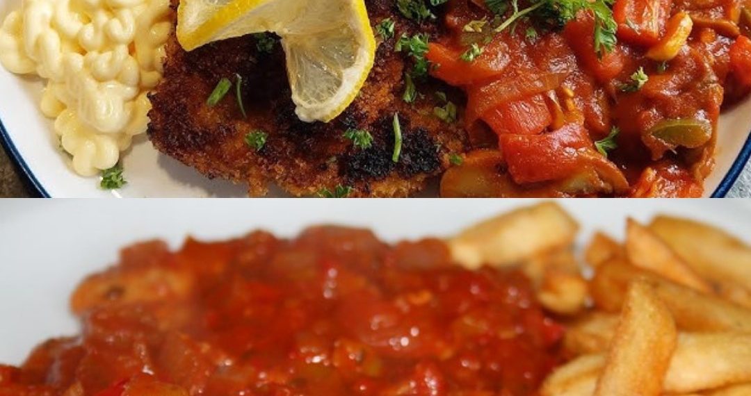  Herzhaftes Paprika-Schnitzel-Auflauf mit Käse 