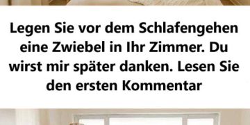 legen sie vor dem schlafengehen eine zwiebel in ıhr zimmer