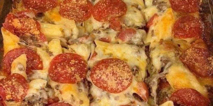 Peperoni-Pizza-Auflauff